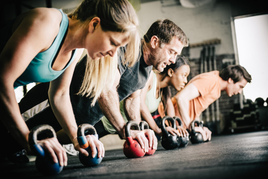 Group working out